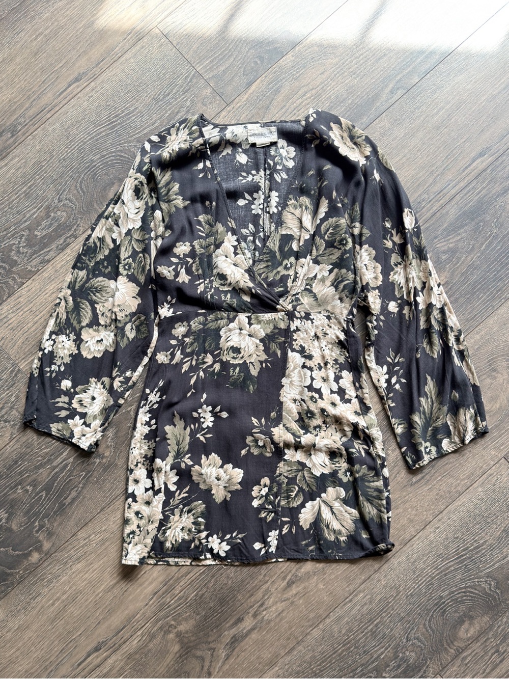 Denim & Supply Ralph Lauren Women’s Small Floral Mini Dress Surplice V-Neck